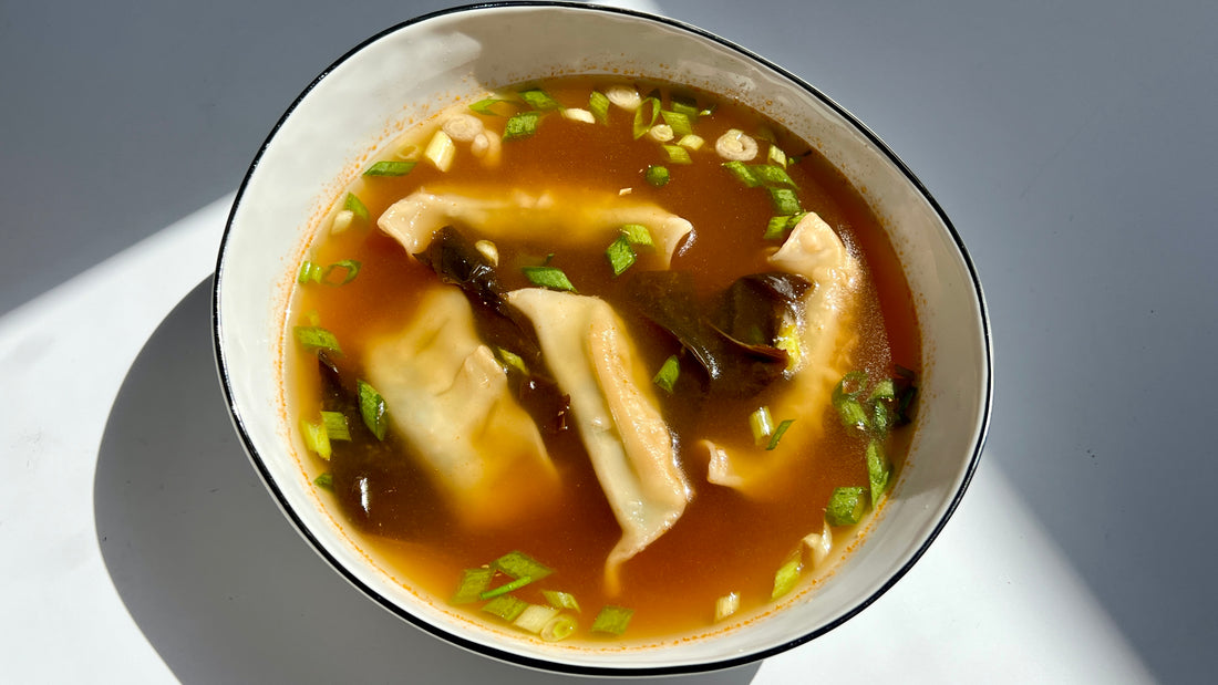 Miso Ginger Dumpling Soup