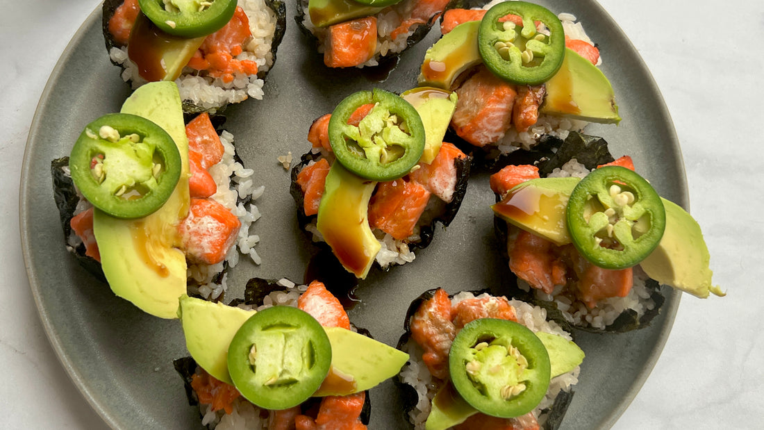 Hot Honey Salmon Cups