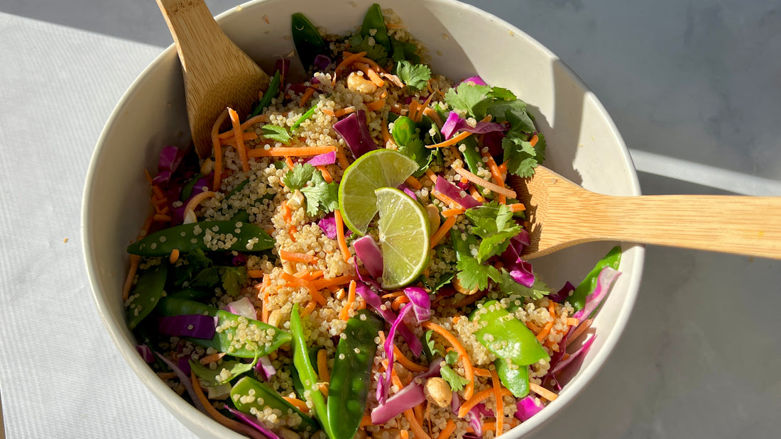 Warm Quinoa Crunch Salad