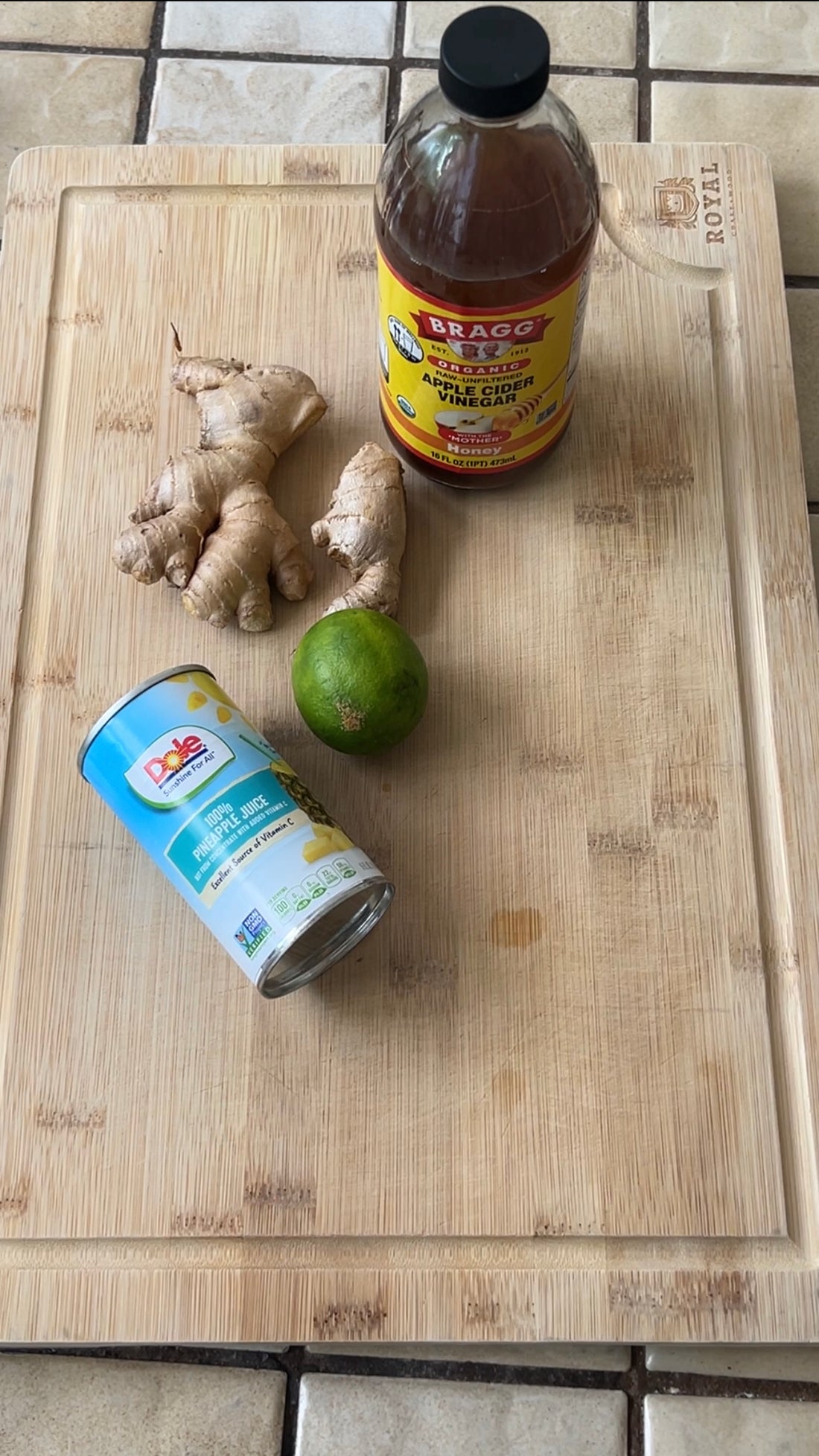 The Easiest Wellness Shots - Pineapple/ACV/Ginger/Lime