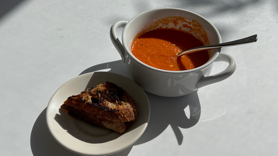 Hormone Healthy Tomato Soup and Grilled Cheese