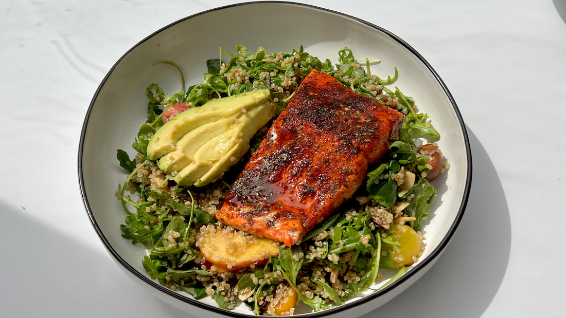 Peach Arugula Salad