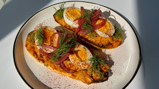 Spicy Tuna Sweet Potato Toast