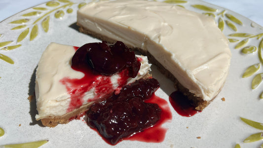 No Bake Cheesecake with Tart Cherries