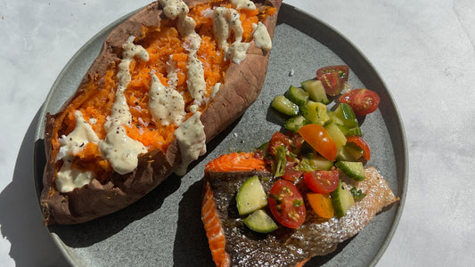 Baked Sweet Potato Plate