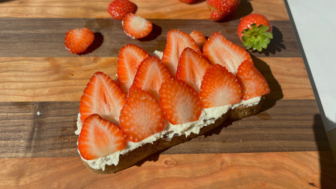 Strawberries and Cream Toast